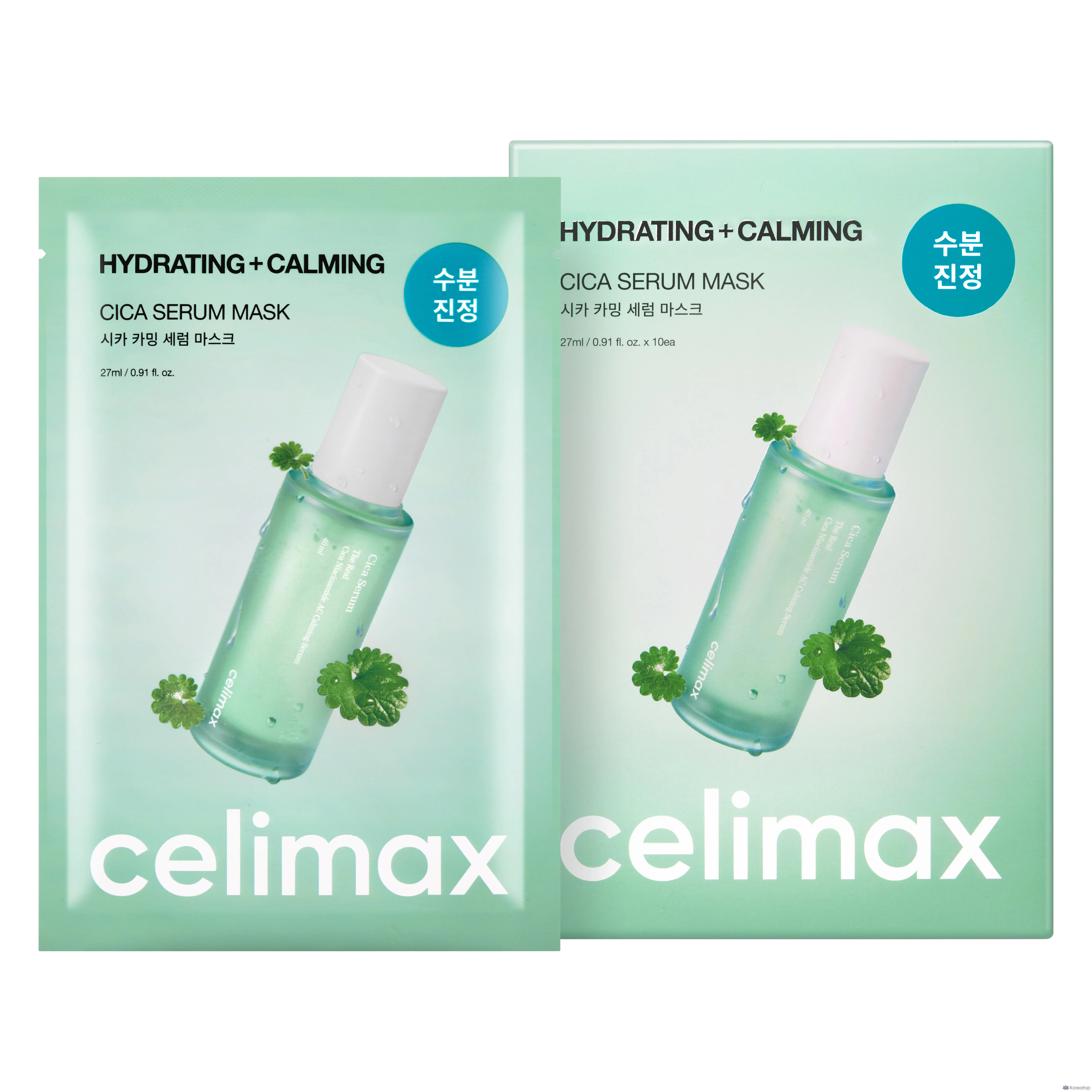 Тканевая маска для лица Celimax The Real Cica Calming Serum Mask, 10 шт.