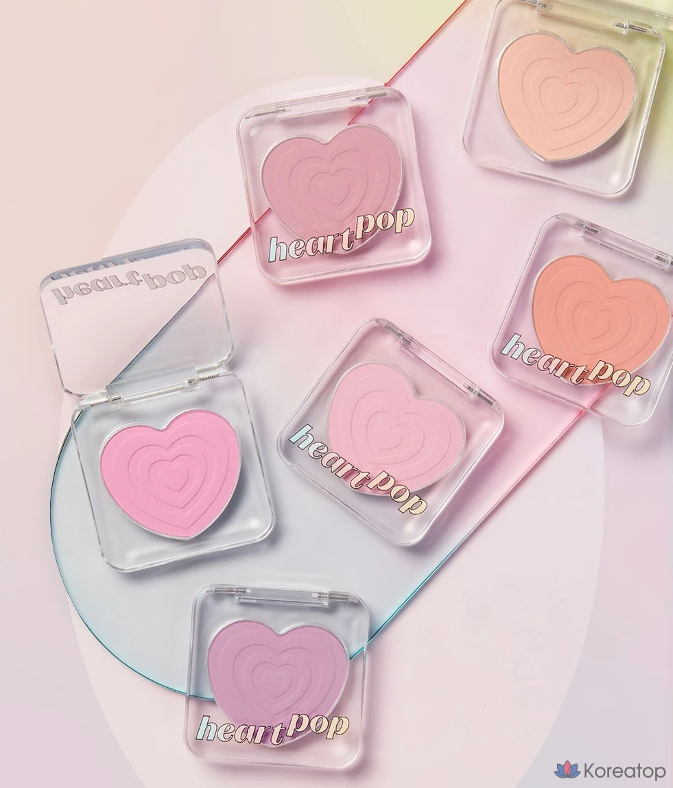 Румяна Etude House Heart Pop Blusher, оттенок Cool Punch Aid, 4 г, 1 шт., фото 6