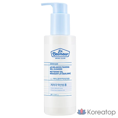 Гель-пенка для умывания The Face Shop Dr. Belmeur Amino Clear, 190 мл, 1 шт.
