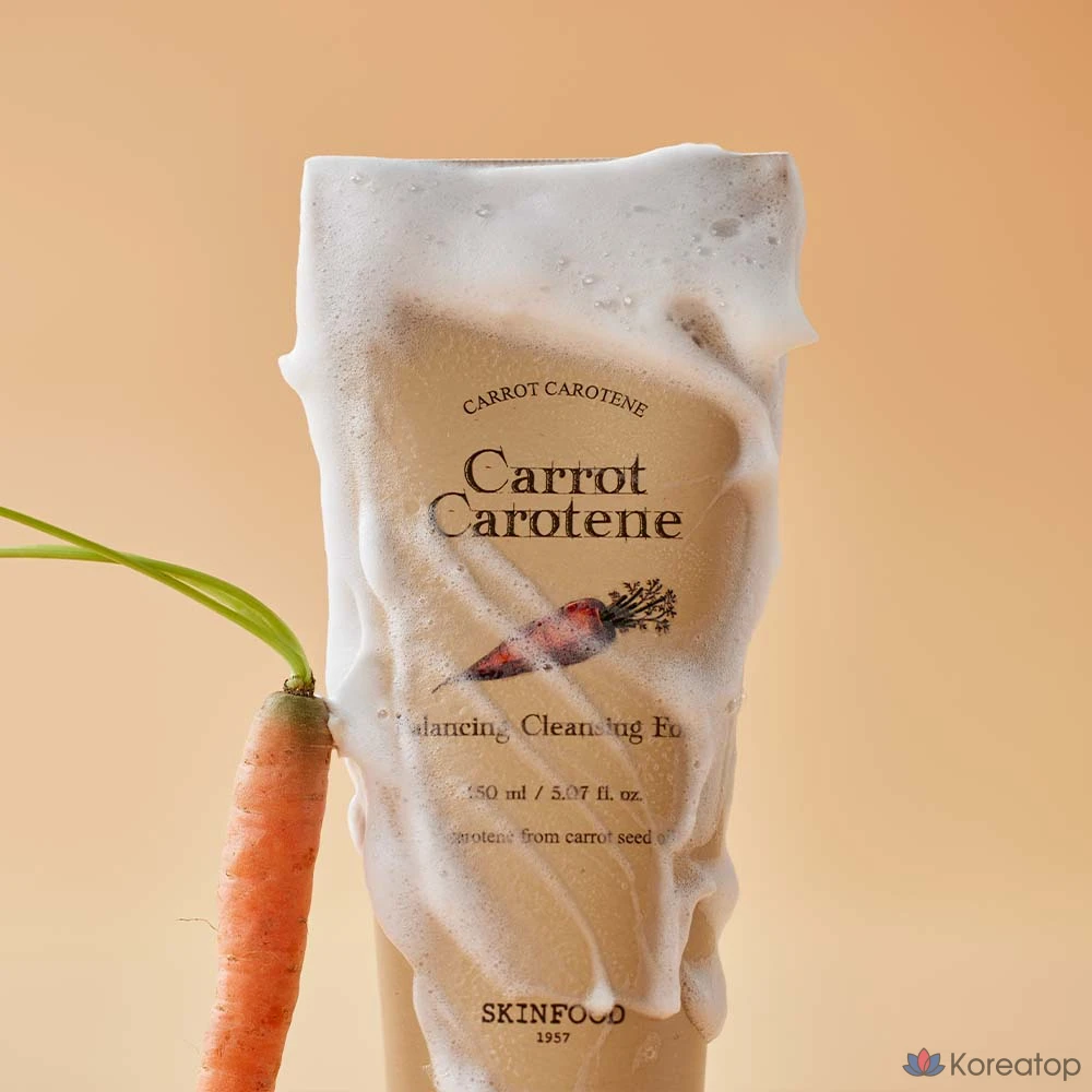 Очищающая пенка Skinfood Carrot Carotene Balancing Cleansing Foam, 150 мл, 1 шт.