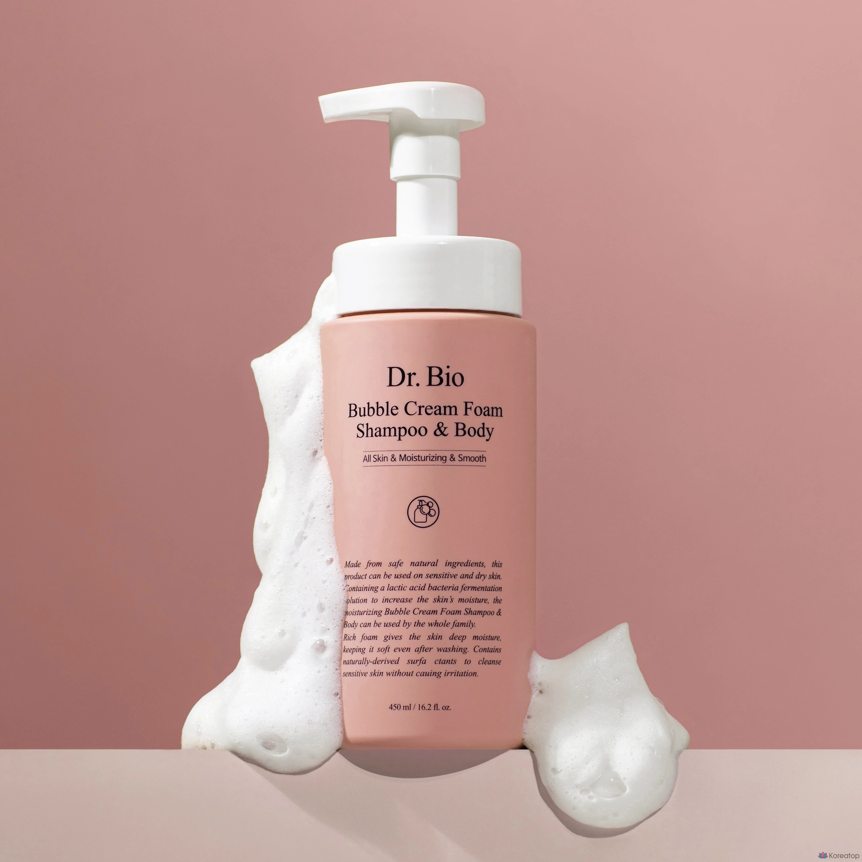 Очищающая пенка для тела и волос Dr. Bio Bubble Cream Foam Shampoo &amp; Body Wash, 450 мл, 1 шт.