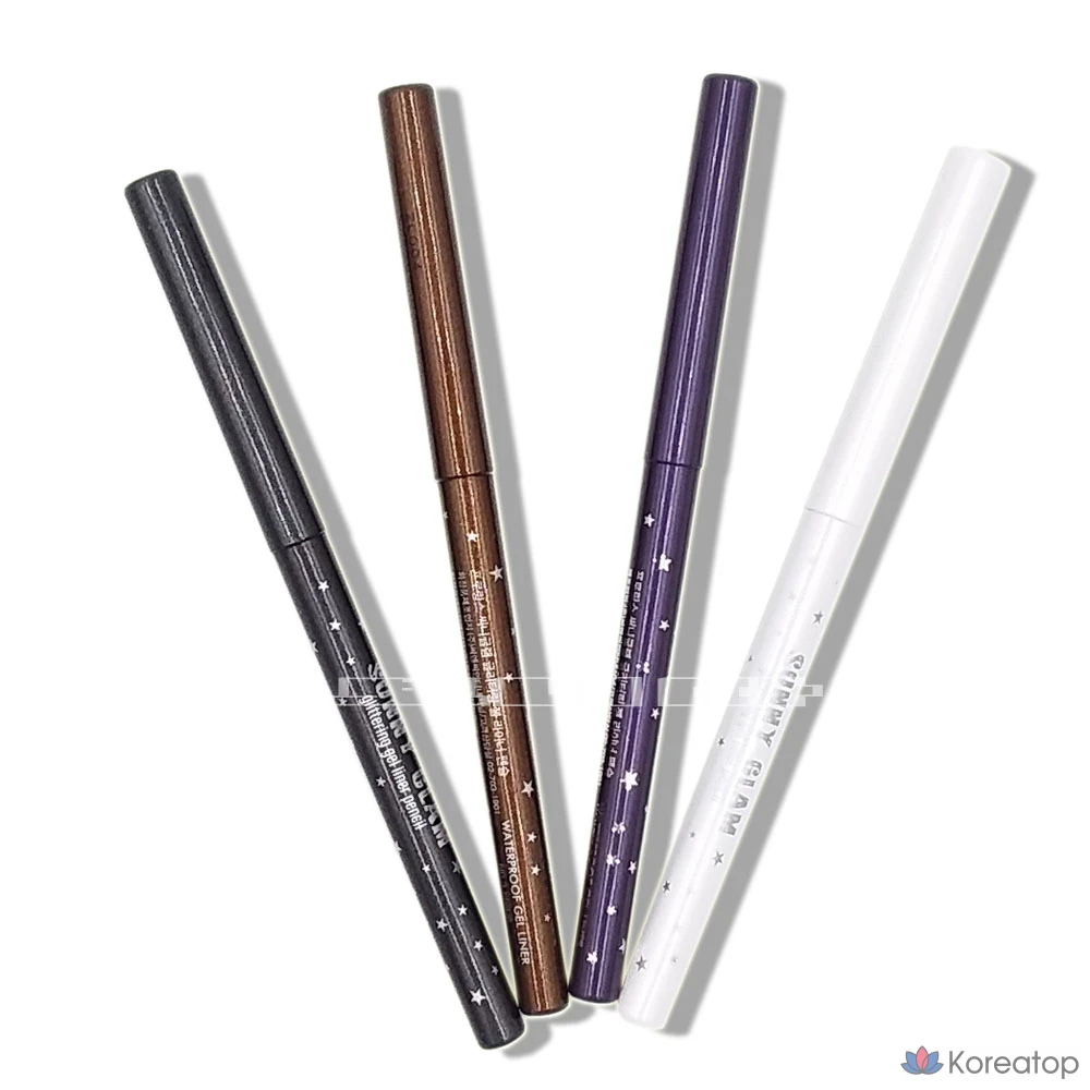 Подводка для глаз Prorance Sunny Glam Glittering Waterproof Gel Eye Liner Pencil, оттенок 04 Purple, 1 шт.