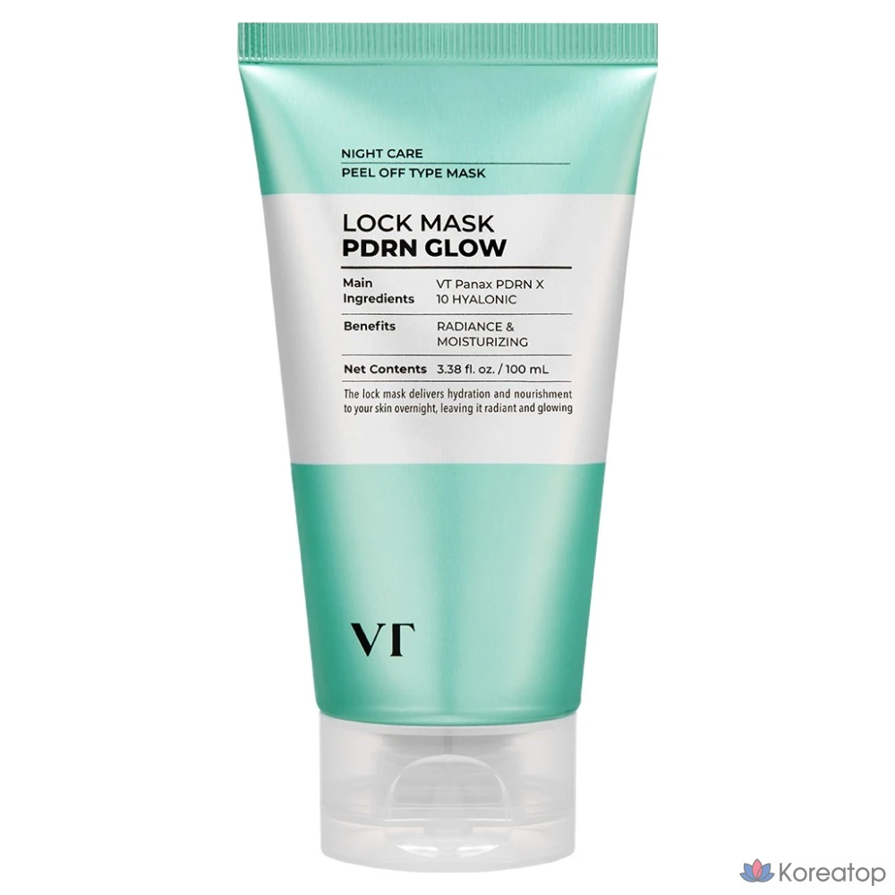 Гелевая маска-пленка для лица VT Cosmetics PDRN Glow Lock Mask, 100 мл, 1 шт.