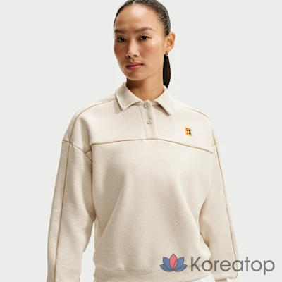 Теннисный топ женский Nike NikeCourt Court Collection Fleece Long Sleeve