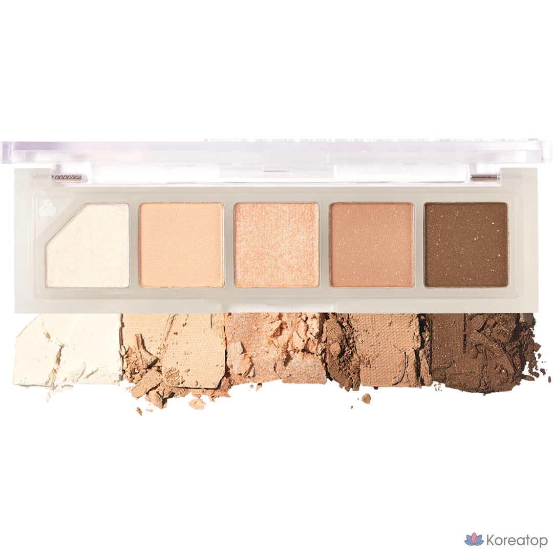 Палитра теней для век Unleashia Mood Shower Eye Palette, оттенок N0.3 Nude Shower, 3.7 г, 1 шт.
