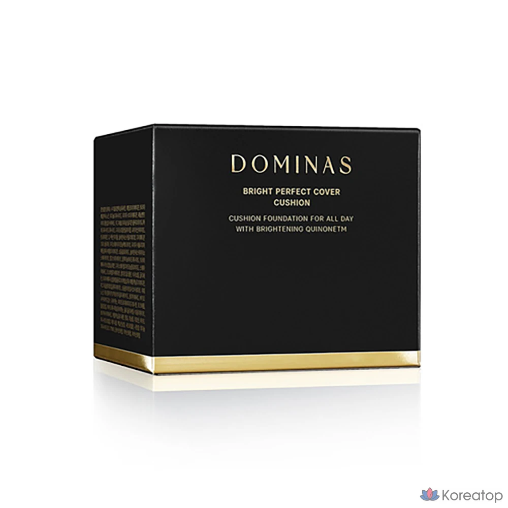 Кушон Dominas T.J. Perfect Cover Cushion Foundation (15 г + рефил 15 г), оттенок 21 Light Beige, 1 шт.