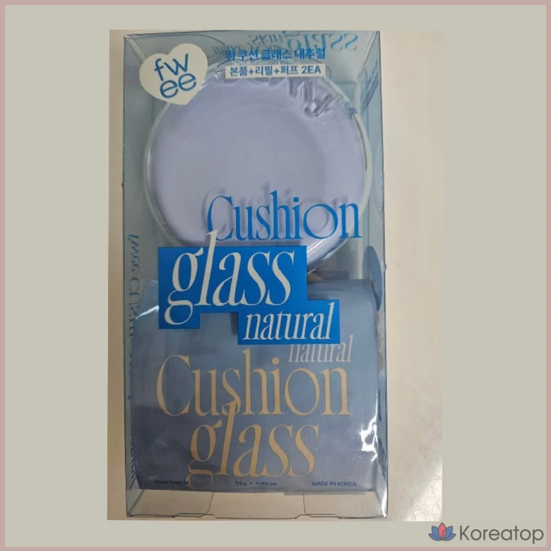 Кушон fwee Cushion Glass Natural, оттенок 3 Natural Glass, 13 г + 13 г, 1 шт., фото 3