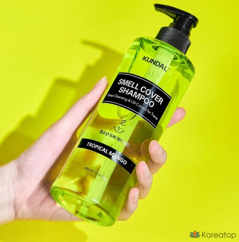 Шампунь Kundal All Day Smell Cover Teenage Shampoo Tropical Mango, 400 мл, 1 шт.