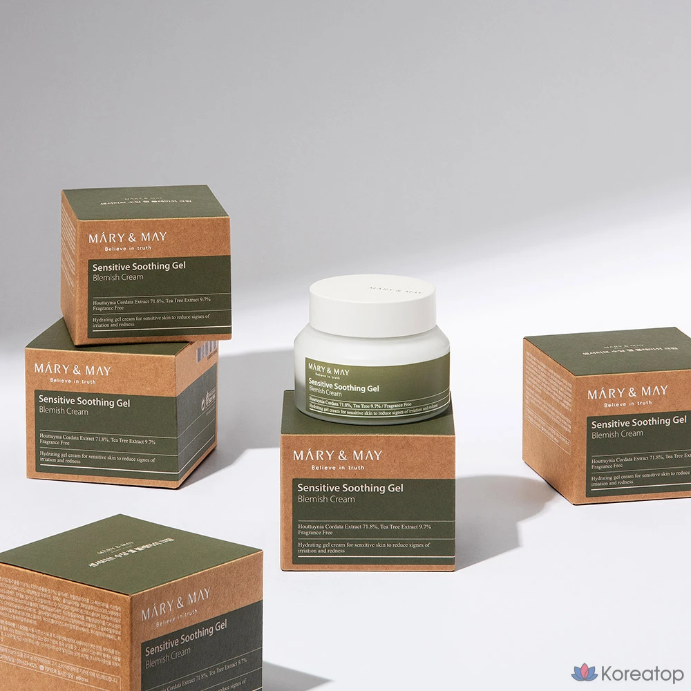 Крем Mary&amp;May Sensitive Soothing Gel Blemish Cream, 70 г, 1 шт.