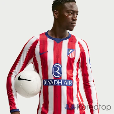 Футбольная футболка мужская Nike Atletico Madrid 2026/27 Stadium Home Dri-FIT Long Sleeve Replica Jersey