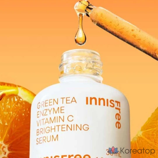 Сыворотка Innisfree New Vitamin C Green Tea Enzyme Spot Toner Serum, 30 мл, 1 шт.