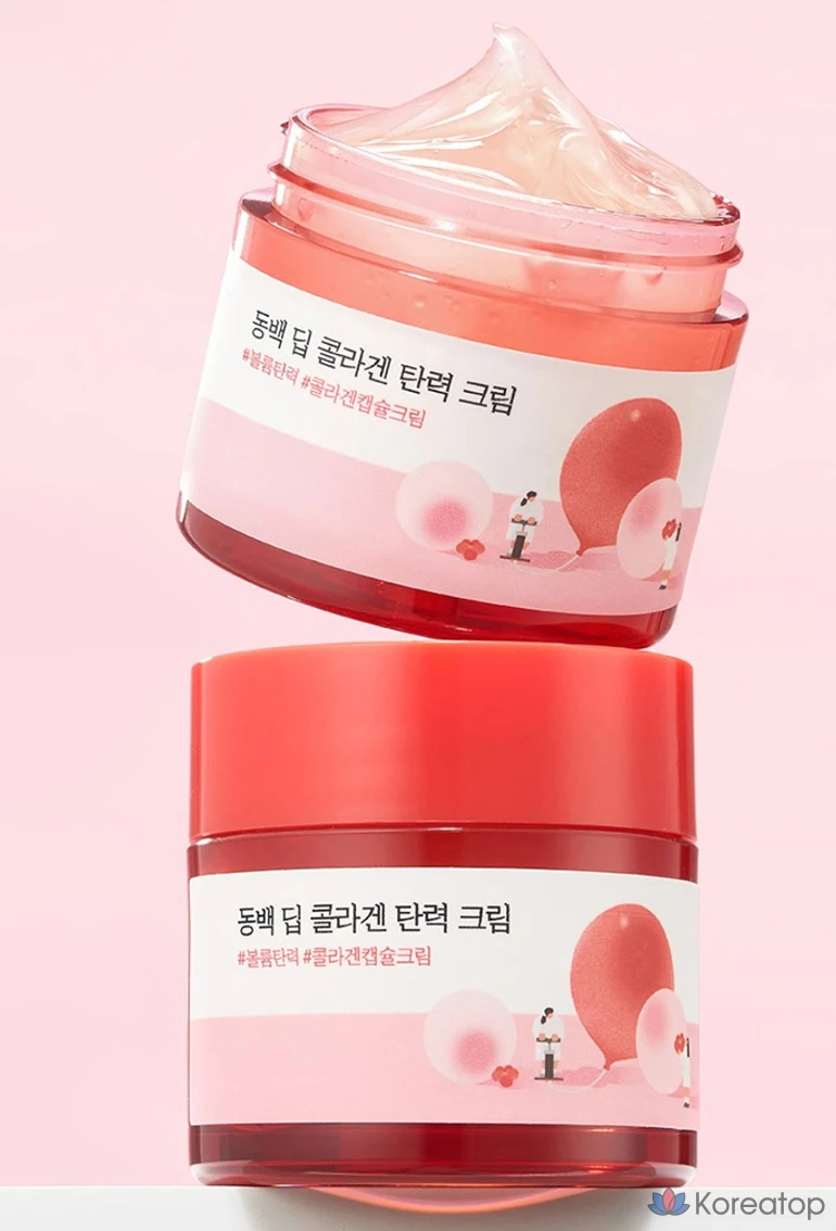 Крем для лица Round Lab Camellia Deep Collagen Elasticity Cream, 50 мл, 1 шт.