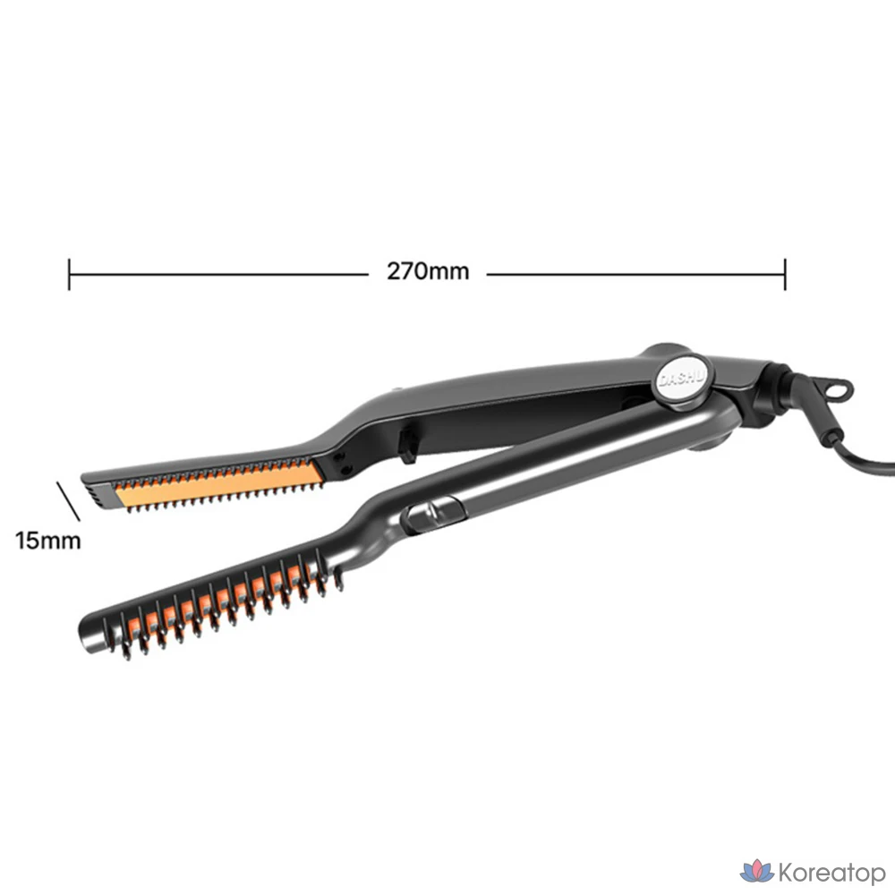Стайлер для волос DASHU Daily Easy Slim Styler, черный, DS-J100