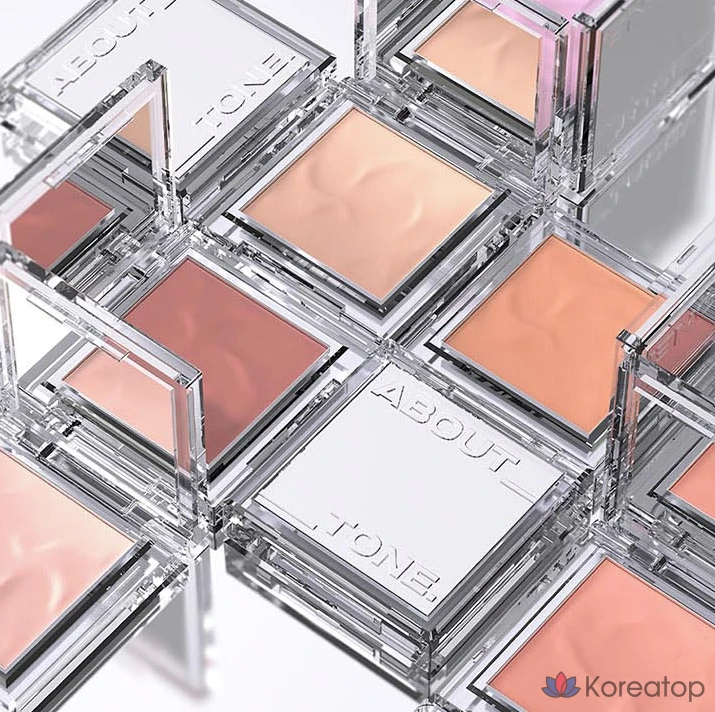 Румяна ABOUT TONE Fluffy Wear Blusher, оттенок 01 Veil Peach, 4.3 г, 1 шт.