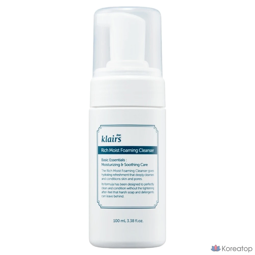 Пенка для умывания Dear, Klairs Rich Moist Foaming Cleanser, 100 мл, 1 шт.