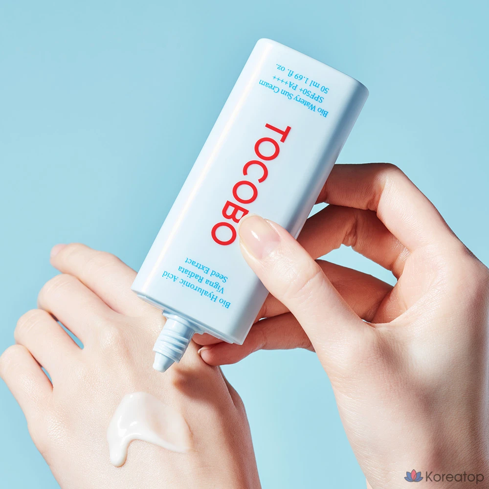 Солнцезащитный крем Tocobo Bio Watery Sun Cream 50 мл + Calming Sun Serum 10 мл SPF50+ PA++++, 1 шт.