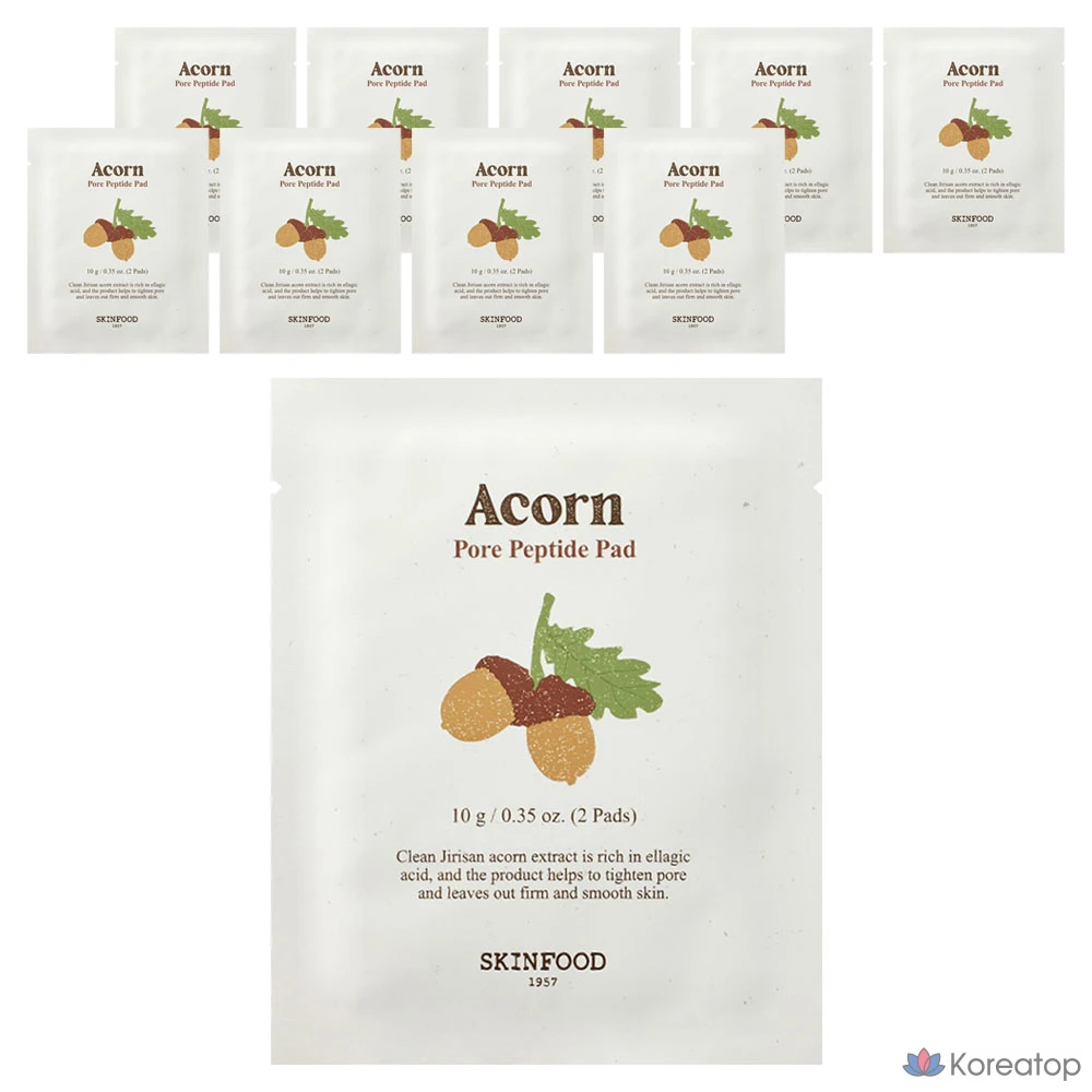 Пэды для лица Skinfood Acon Pore Peptide Portable Pad, 10 г, 10 шт.