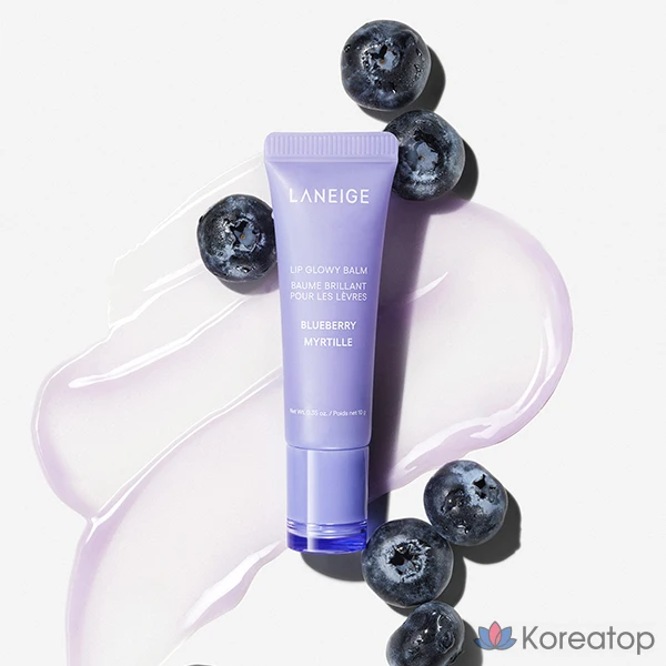 Бальзам для губ LANEIGE Lip Glowy Balm, оттенок Blueberry, 10 г, 1 шт., фото 2