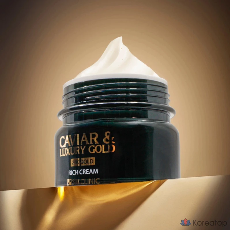 Крем для лица 3W Clinic Caviar &amp; Luxury Gold Rich Cream, 100 г, 1 шт.