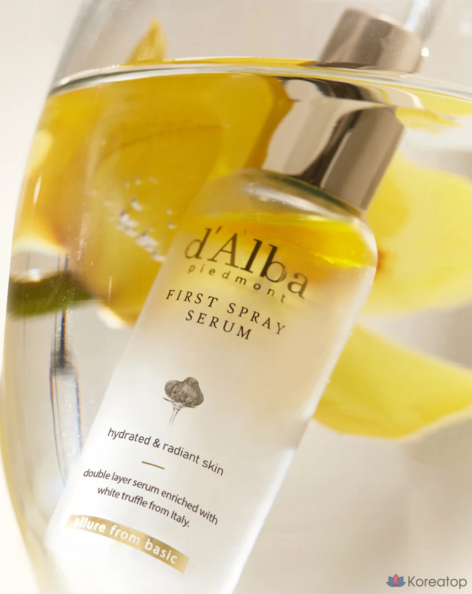 Сыворотка-спрей d'Alba White Truffle First Spray Serum, 100 мл, 2 шт. + Гель-пенка для умывания, 3 мл, 5 шт.