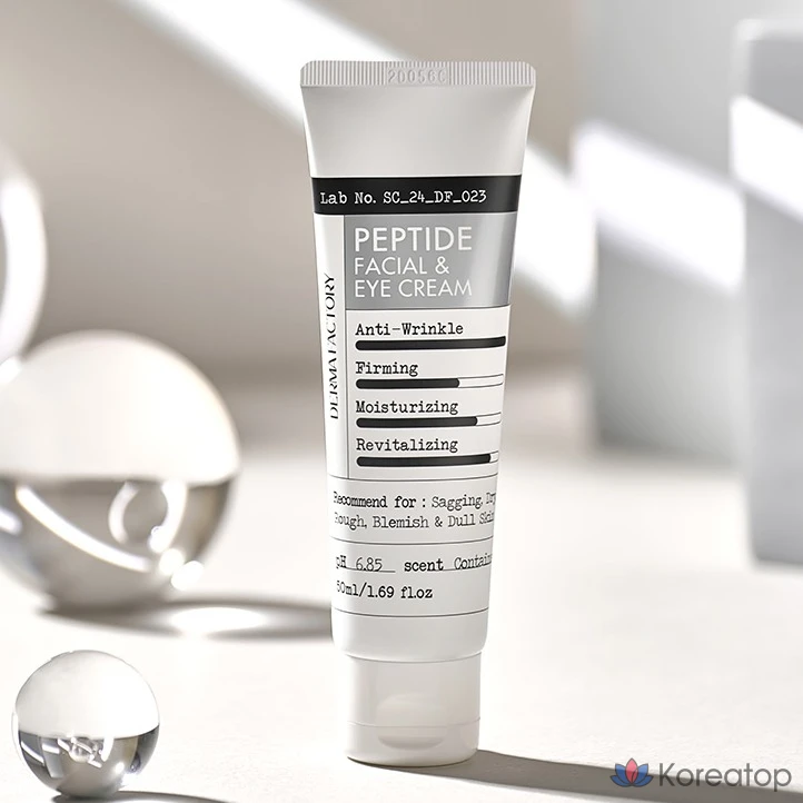 Крем для лица и вокруг глаз Derma Factory Peptide Facial & Eye Cream, 50 мл, 1 шт., фото 2