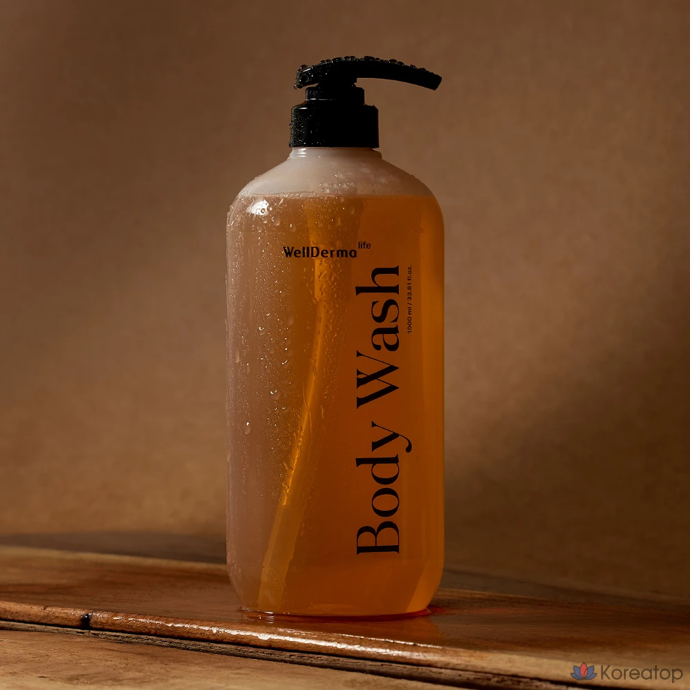 Очищающий гель для душа WellDerma Lemon Tree Low pH Body Wash, 1 л, 1 шт.