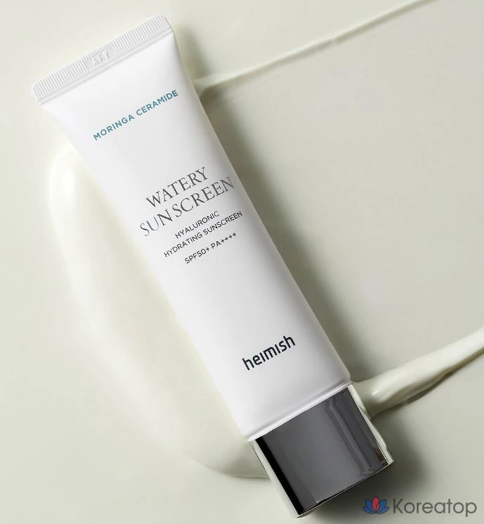 Солнцезащитный крем Heimish Moringa Ceramide Hyaluronic Acid Hydrating Watery Sunscreen SPF50+ PA++++, 50 мл, 1 шт.