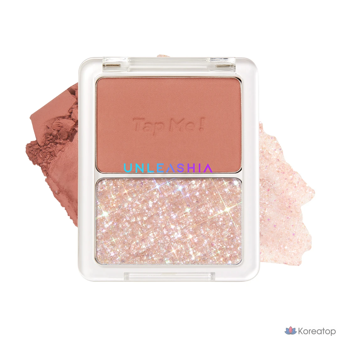 Палетка для век Unleashia Tap Me Eye Palette Duo, оттенок N1 Pita Pet, 8.4 г, 1 шт.