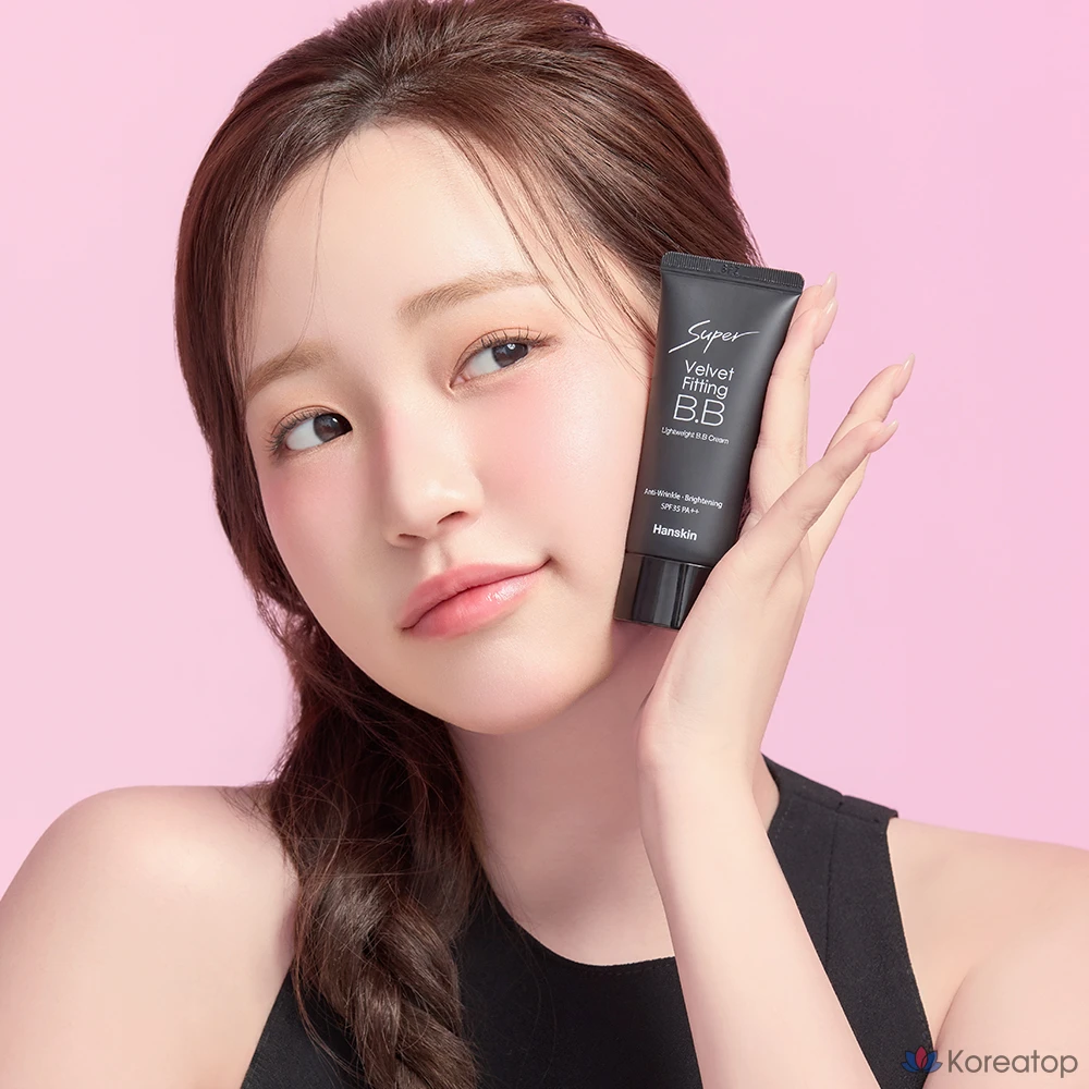 BB-крем HANSKIN Super Velvet Fitting BB Cream SPF35 PA++, оттенок Natural Beige, 30 г, 1 шт.