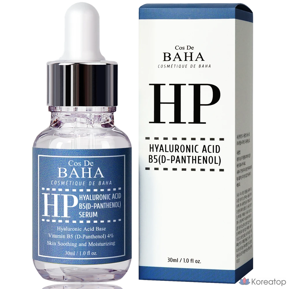 Сыворотка Cos De Baha Hyaluronic Acid Panthenol Vitamin B5 HP Serum, 30 мл, 1 шт.