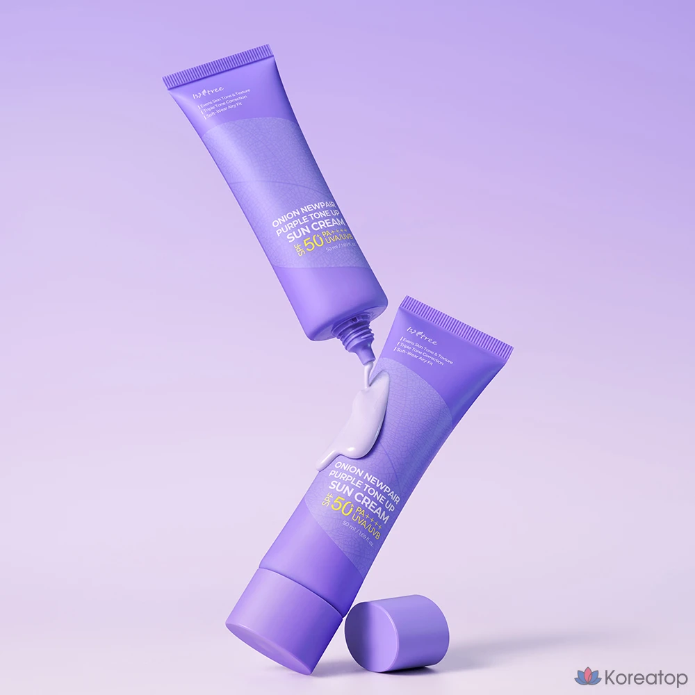 Солнцезащитный крем IsNtree Onion Newpair Purple Tone-Up SPF50+ PA++++, 50 мл, 1 шт.