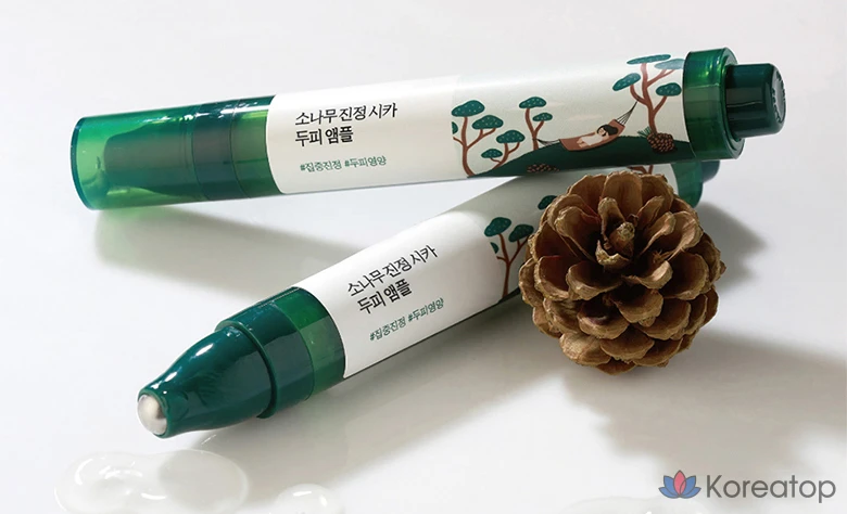 Ампульная сыворотка для кожи головы Round Lab Pine Tree Calming Cica Ampoule, 15 мл, 1 шт.