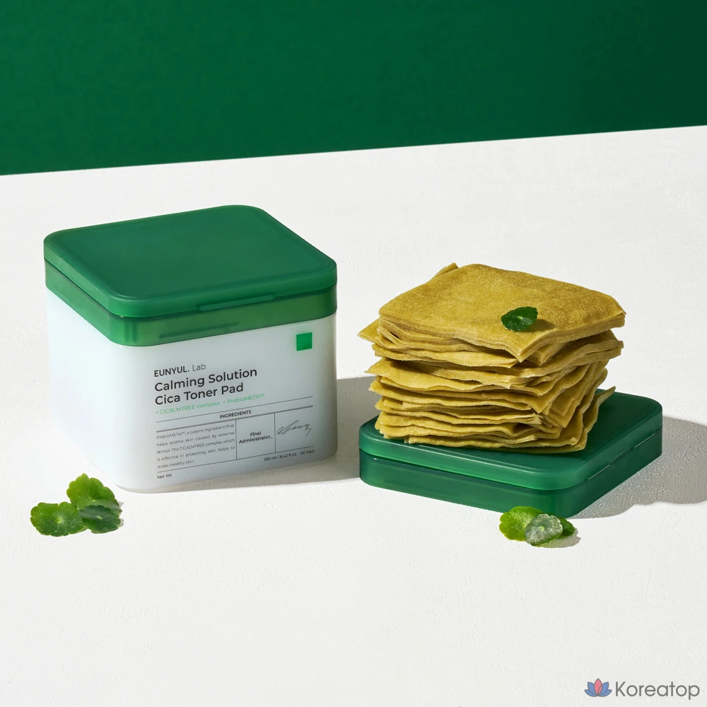 Тонер-пэды Eunyul Lab Calming Solution Cica Toner Pad, 190 мл, 60 шт.