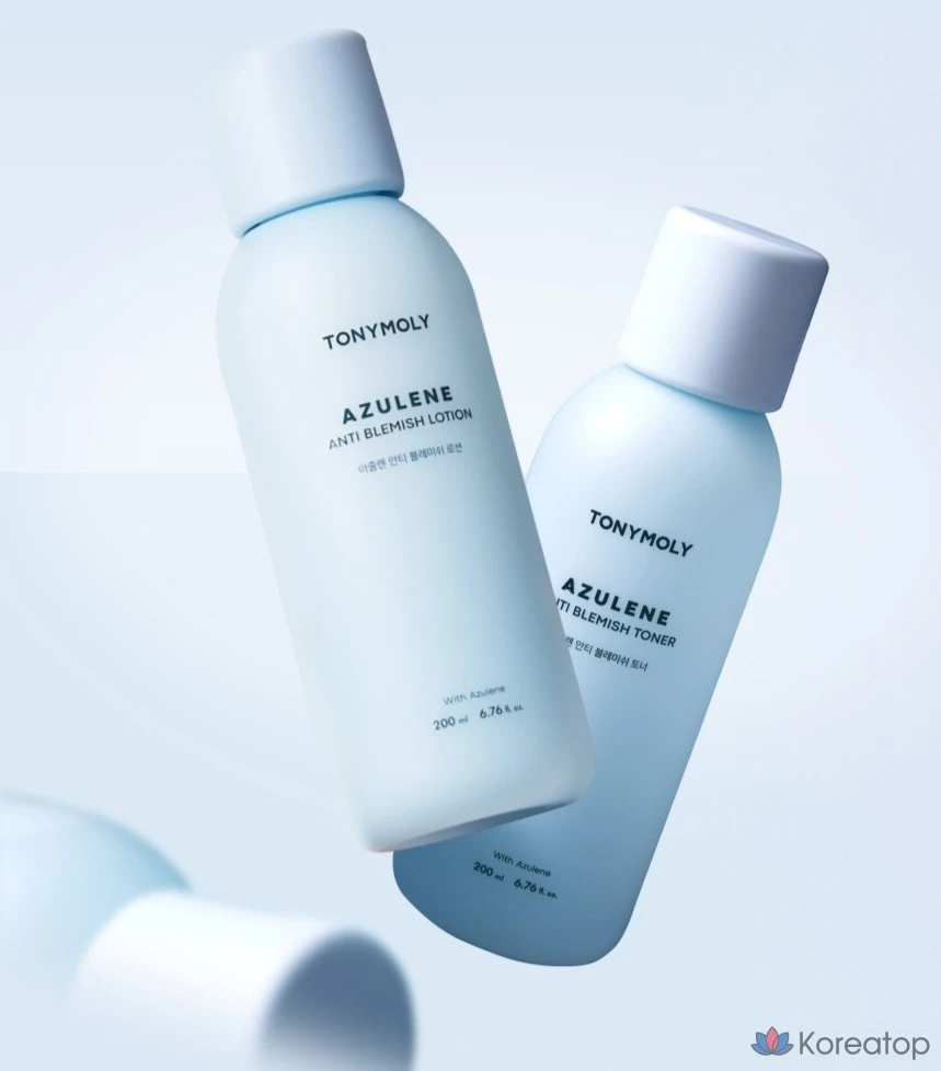 Набор для ухода Tony Moly Azulene Anti-Blemish 2-piece Set + Тонер 20 мл + Лосьон 20 мл, 1 шт.