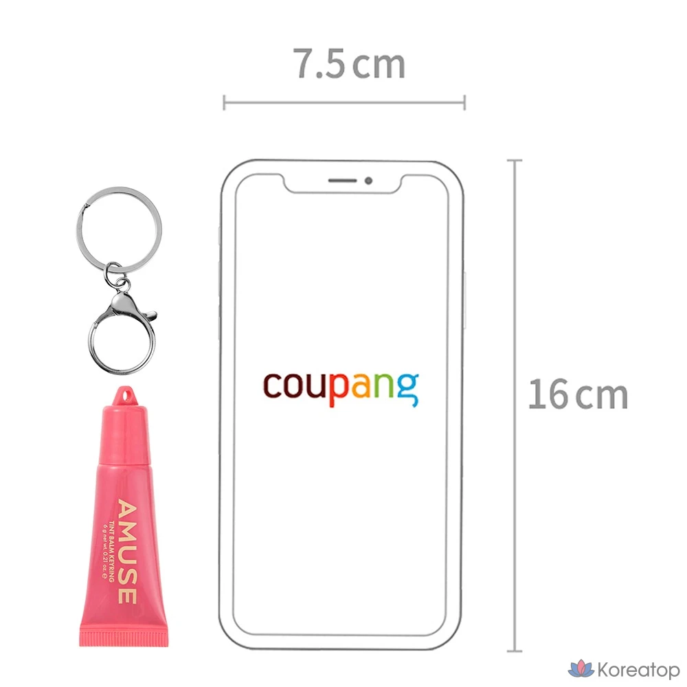 Бальзам для губ AMUSE Tint Keyring Lip Balm, оттенок 05 Rose Me, 6 г, 1 шт., фото 7