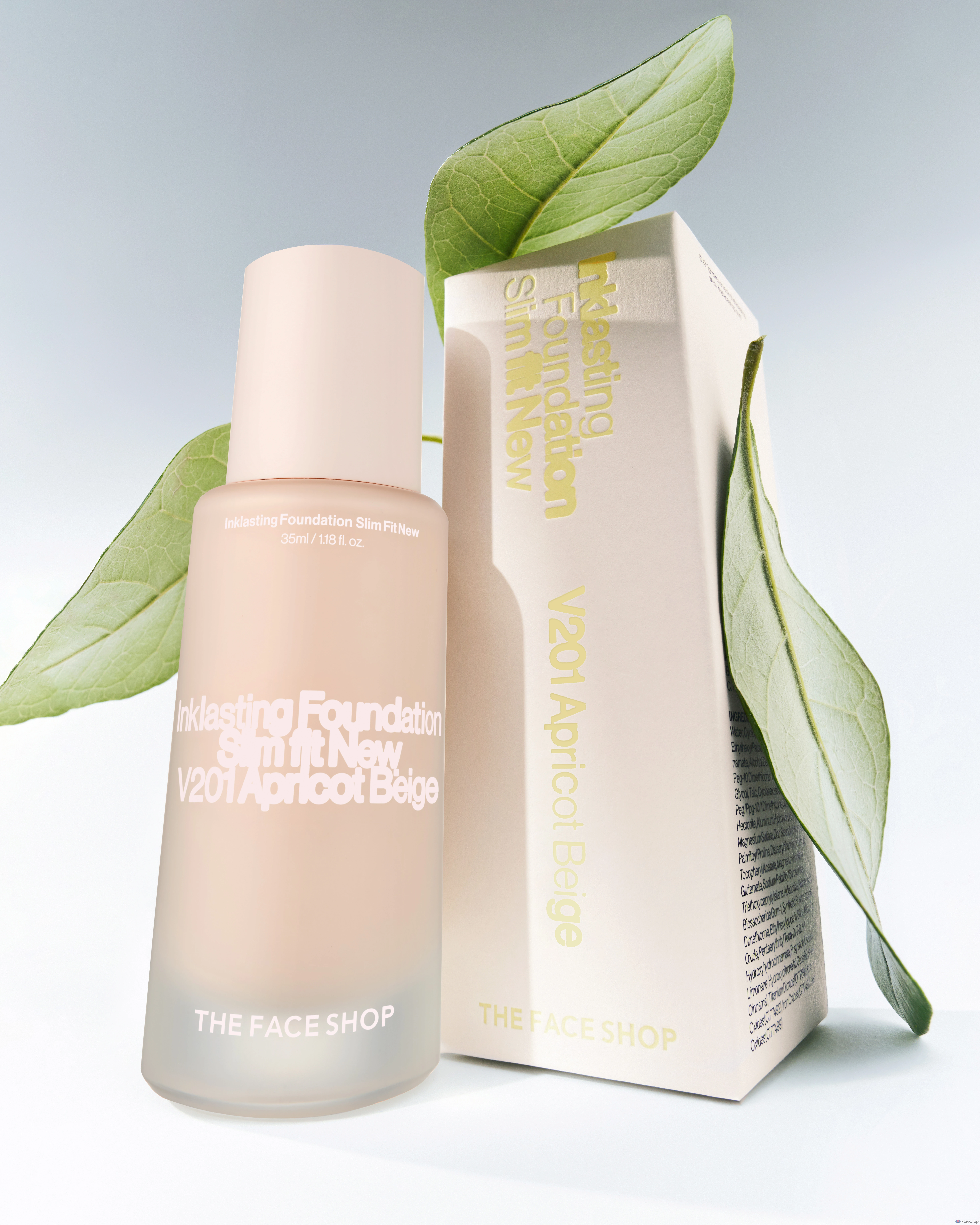 Фундация The Face Shop Ink Lasting Foundation Slim Fit New, оттенок V201, 35 мл, 1 шт., фото 2
