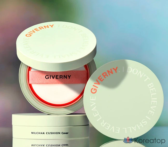 Кушон Giverny Fit Cover Cushion Foundation, оттенок 23NW Medium Beige, 12 г, 1 шт.
