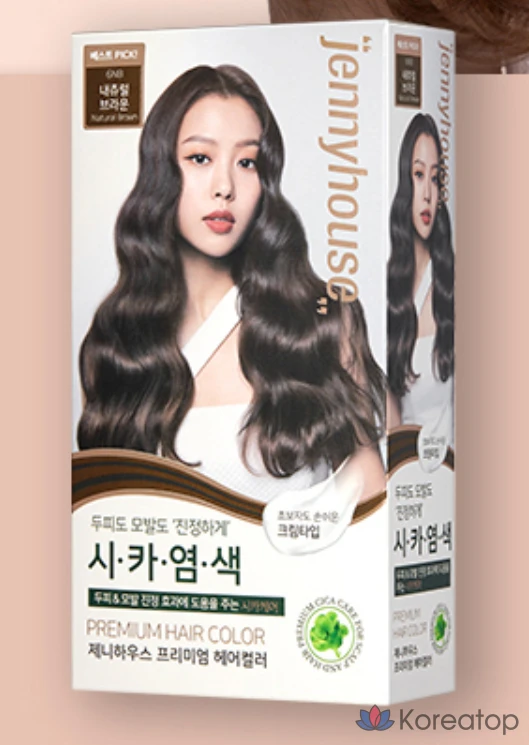 Краска для волос JennyHouse Premium Hair Color, оттенок Natural Brown 6NB, 1 шт., фото 2