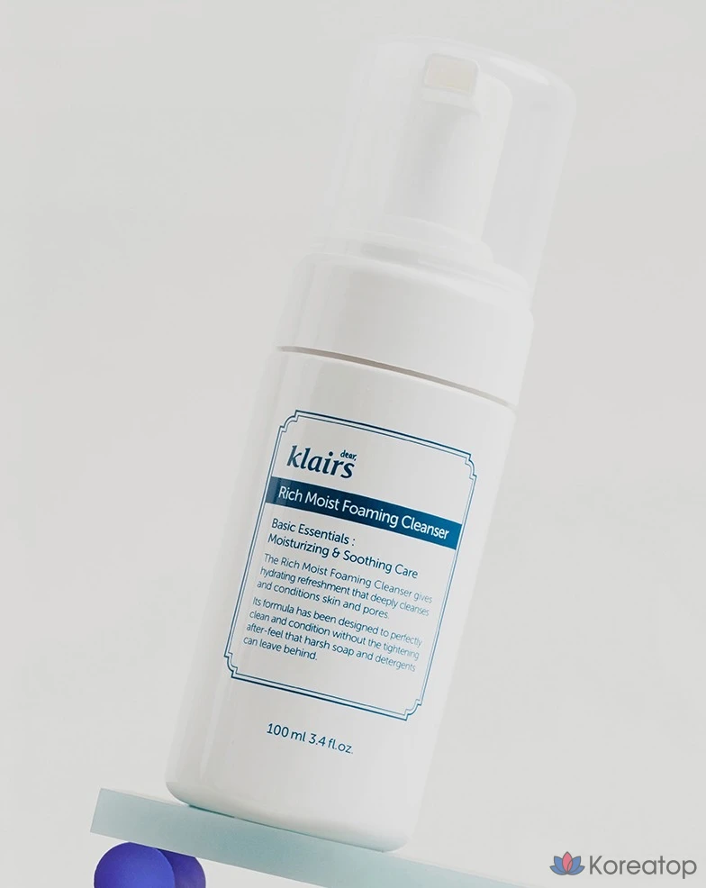 Пенка для умывания Dear, Klairs Rich Moist Foaming Cleanser, 100 мл, 1 шт.
