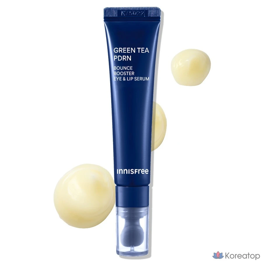 Сыворотка для глаз и губ Innisfree Green Tea PDRN Bounce Booster, 15 мл, 1 шт.