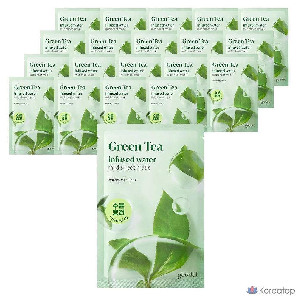 Тканевая маска для лица Goodal Green Tea Moisture Mask, 20 шт.