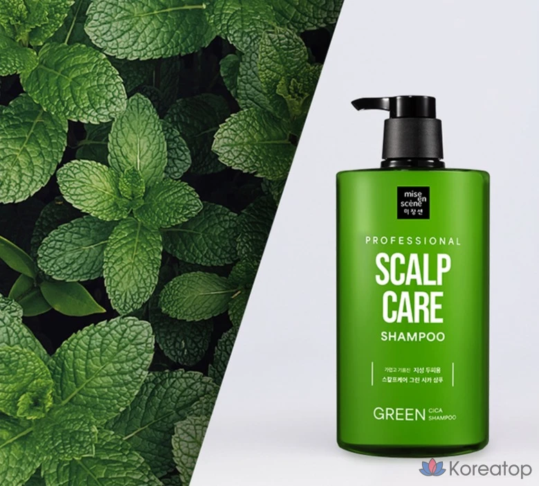 Шампунь Mise en Scene Scalp Care Green Cica Shampoo, 1 л, 1 шт., фото 4