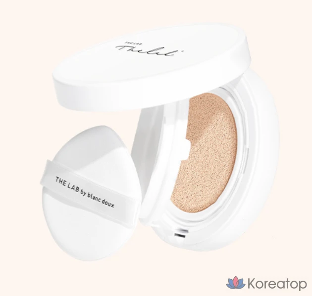 Кушон-основа THE LAB by blanc doux Oligo Hyaluronic Acid Healthy Cream Cushion Foundation, оттенок 01 Ivory, 12 г + сменный блок, 1 шт., фото 3
