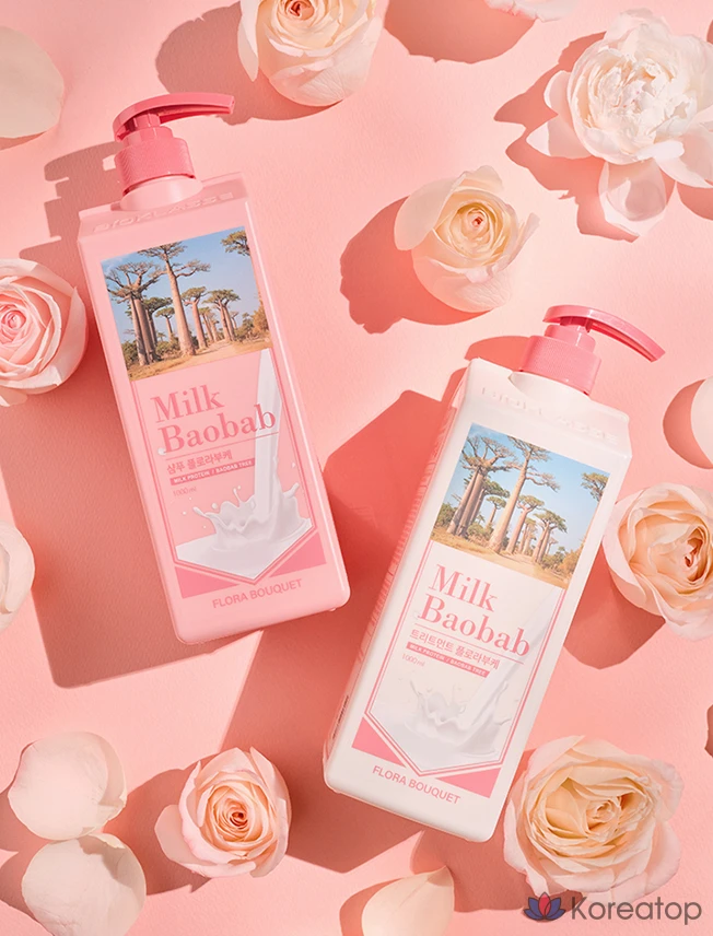 Набор для ухода Milk Baobab Flora Bouquet Hair 2-piece Set, 1 шт.