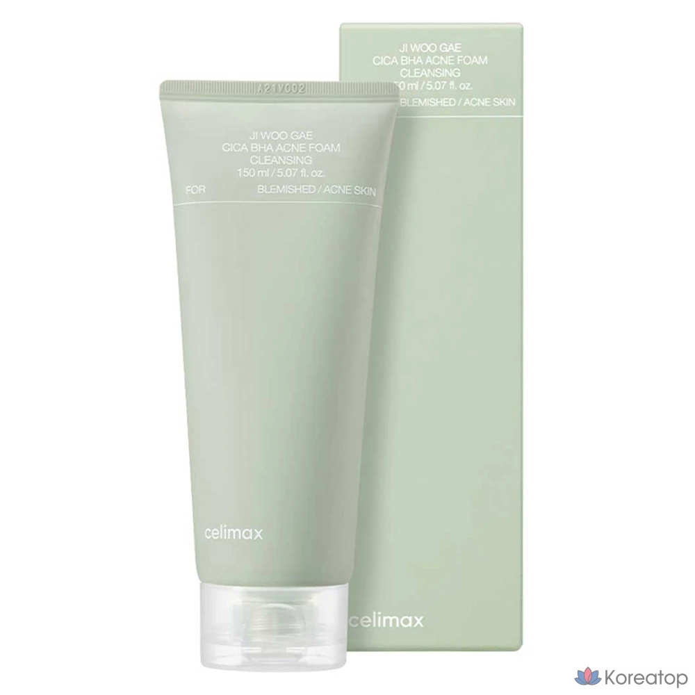 Очищающая пенка Celimax Cica BHA Foam Cleansing, 150 мл, 1 шт.