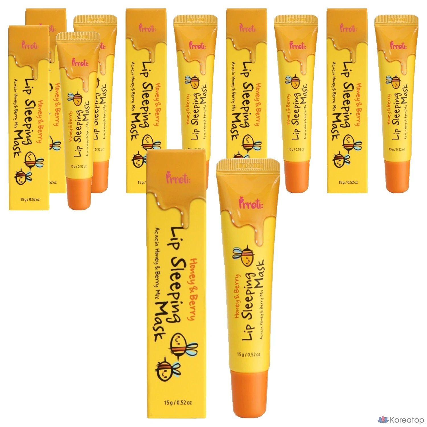 Бальзам для губ Prreti Honey & Berry Lip Sleeping Mask, 15 г, 6 шт.