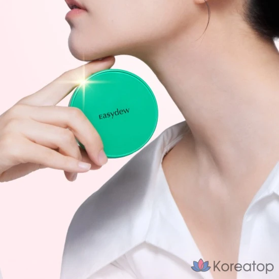 Кушон Easydew Mela B Toning Ampoule Cushion Refill Puff, оттенок 21 Natural, 13 г, 1 шт., фото 7