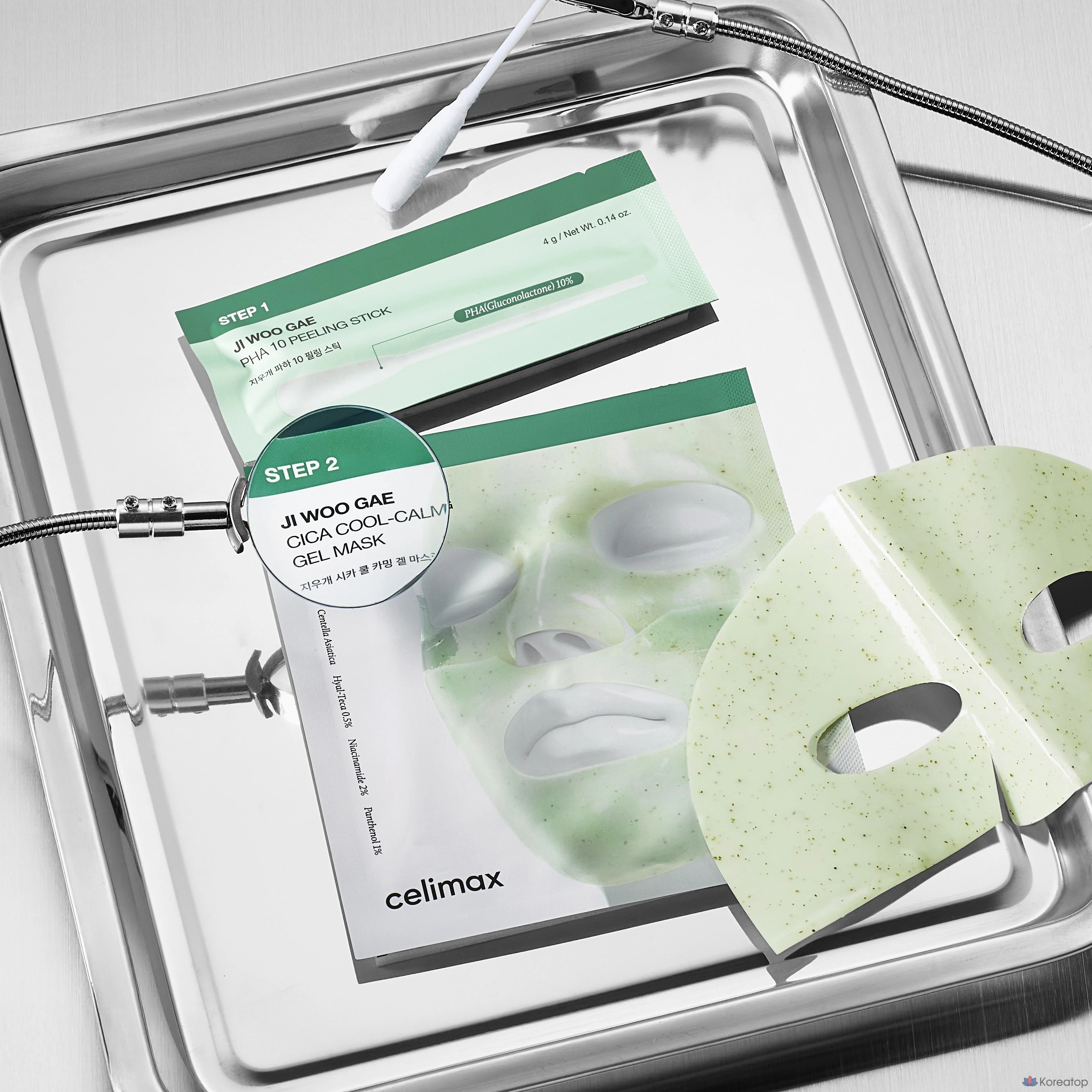 Пилинг-маска Celimax Eraser Cica PHA Peel Two-Step Gel Mask, 4 шт., фото 7