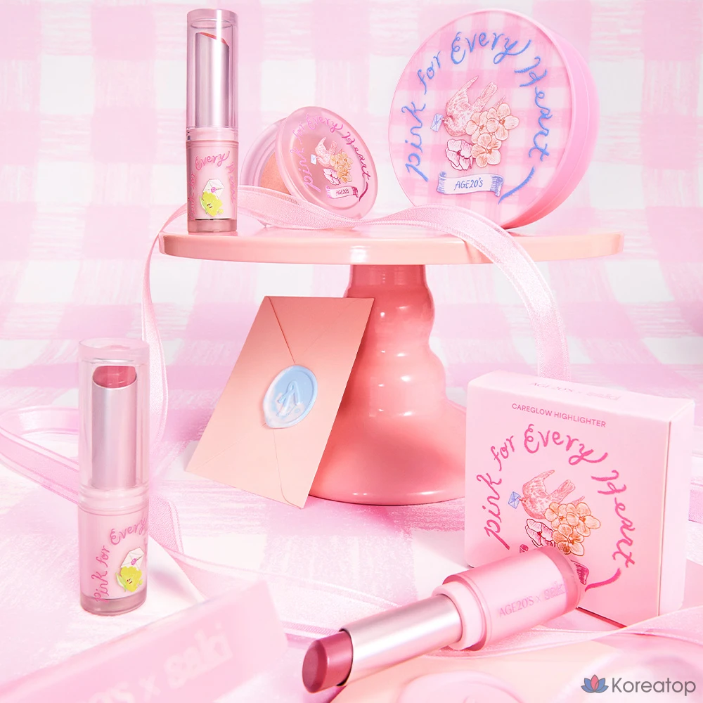 Хайлайтер AGE 20'S Care Glow Highlighter Pink for Every Heart Edition, оттенок Light Pink, 1 шт.