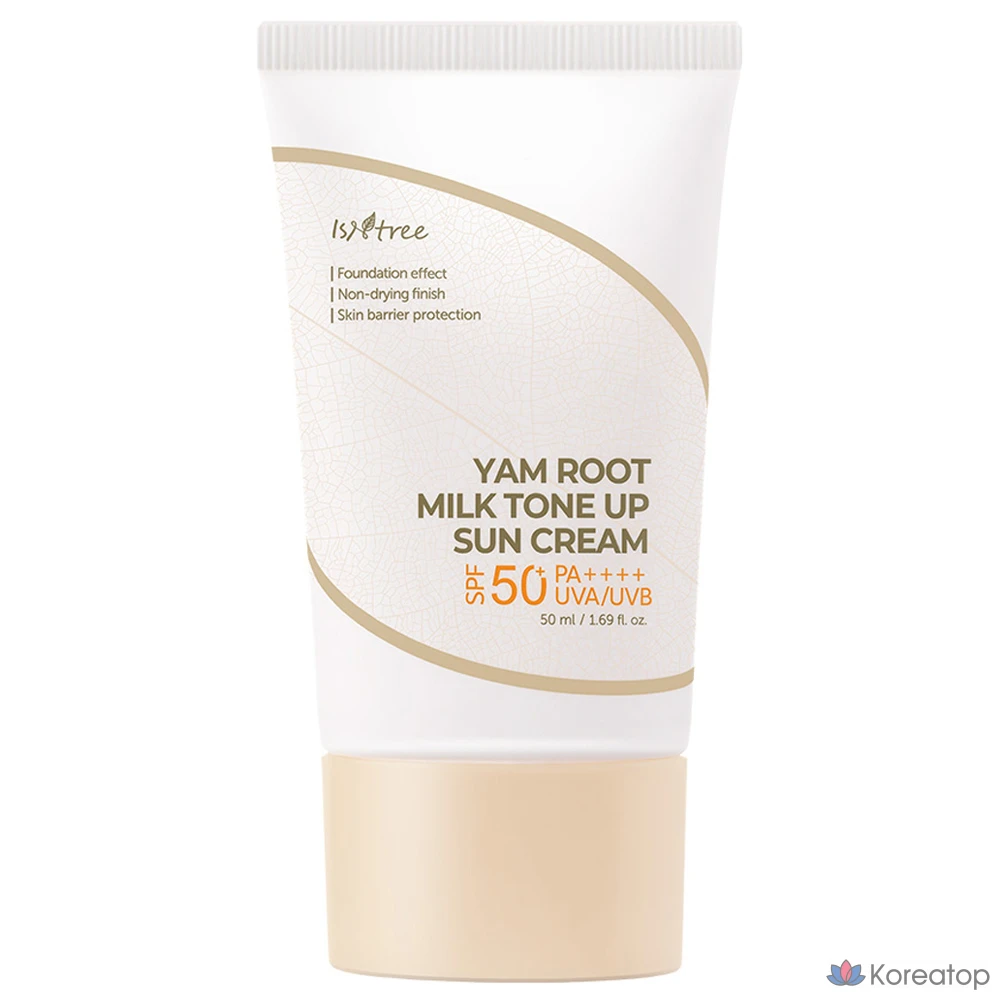 Солнцезащитный крем IsNtree Yam Milk Tone Up Sun Cream SPF50+ PA++++, 50 мл, 1 шт.